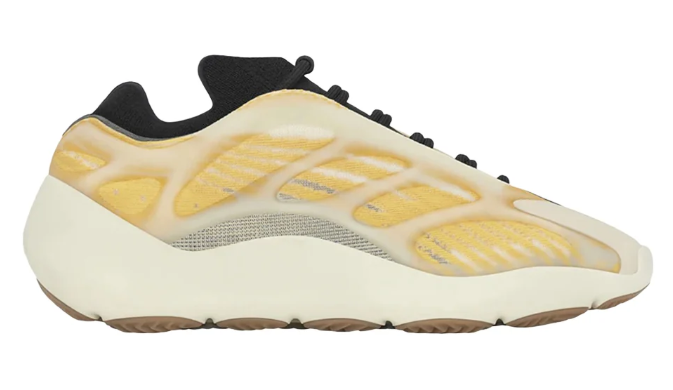 Adidas Yeezy 700 V3 Lace-Up Sneakers – Yellow/Cream
