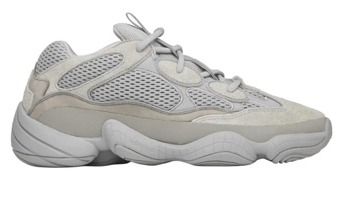 Adidas Yeezy 500 Lace-Up Sneakers – Light Grey