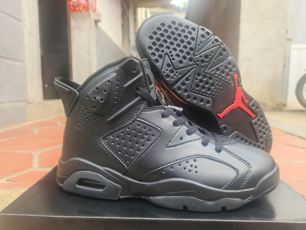 Air Jordan 6 Retro Sneakers - Black and Grey
