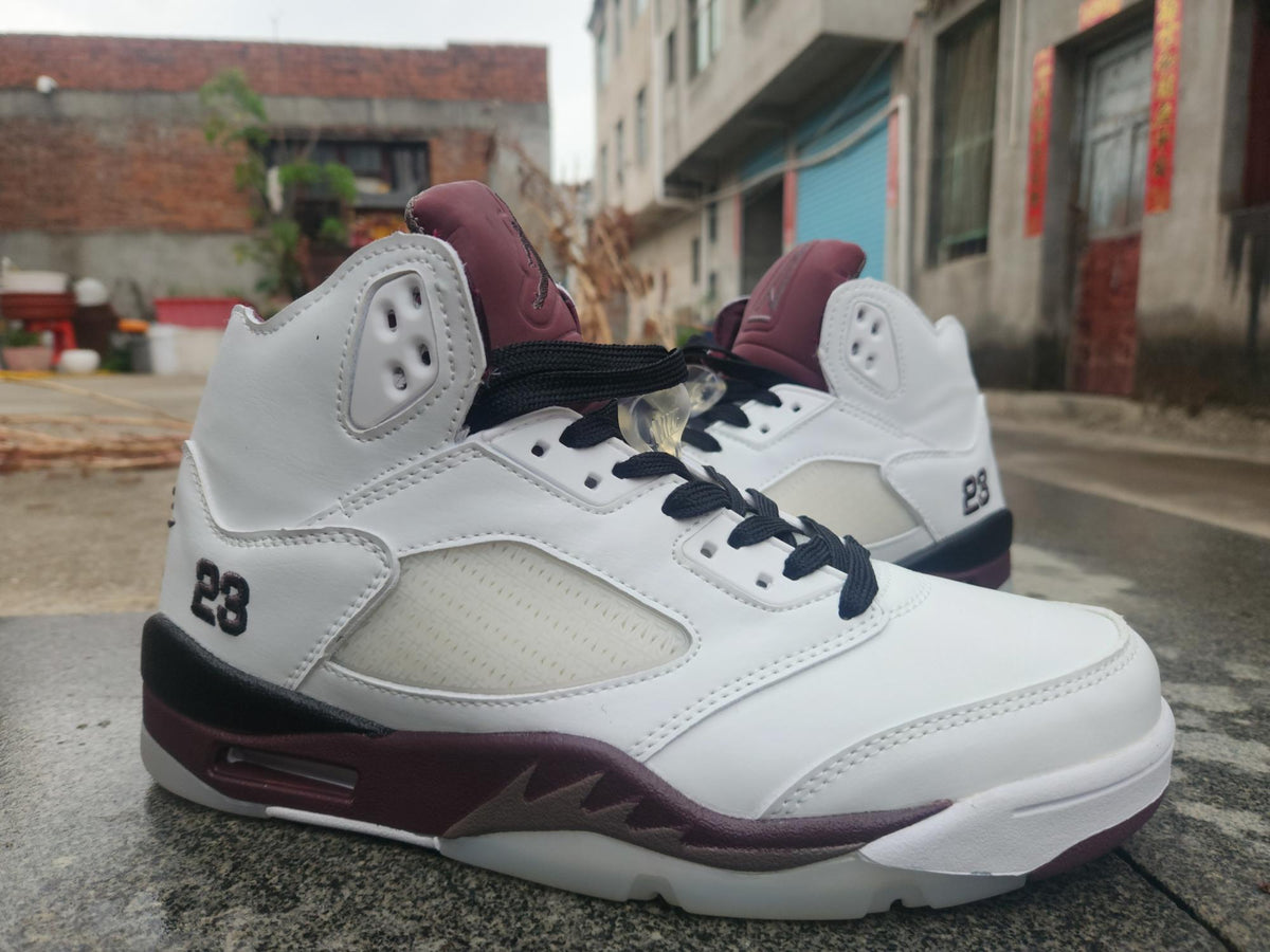 Air Jordan 5 Retro 'Violet Ore' Sneakers - White and Purple