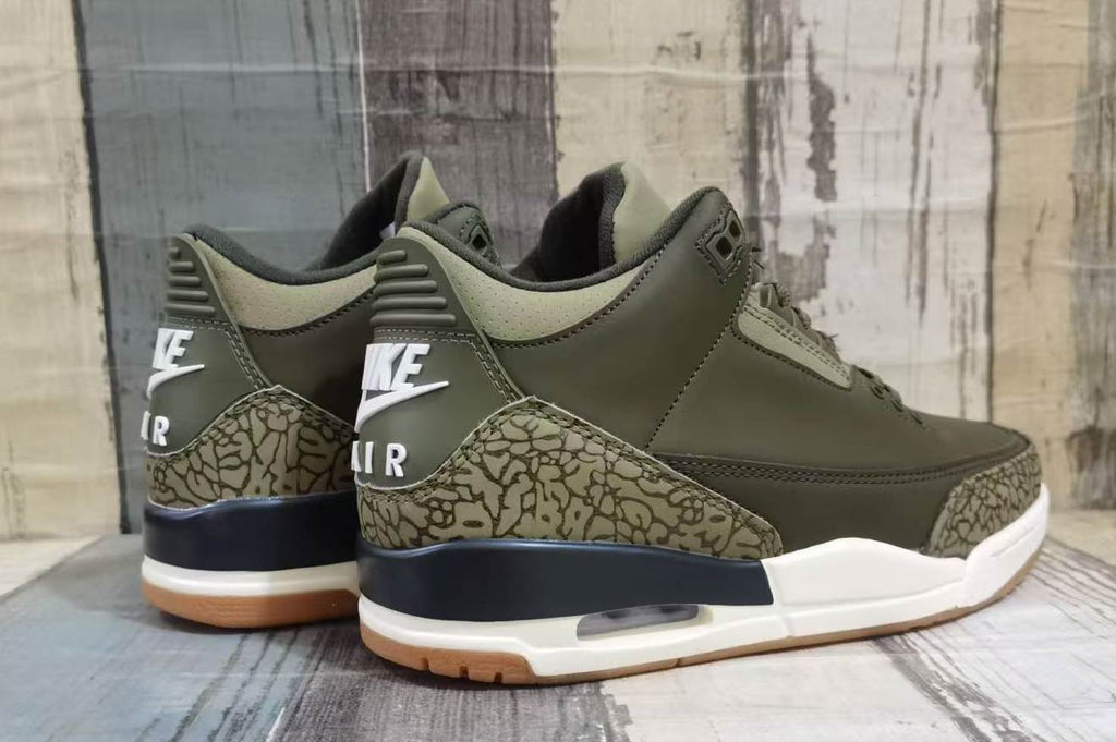 Air Jordan 3 Retro Men's Sneakers 'Medium Olive'