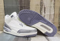Air Jordan 3 Retro Men's Sneakers - Beige and Silver
