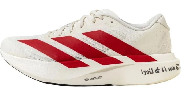adidas Adizero EVO SL Running Shoes 'White Red'