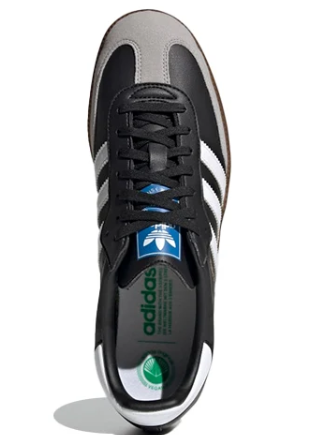 adidas Samba Vegan Sneakers 'Black White Brown'