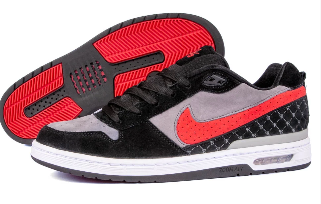Nike SB Paul Rodriguez Zoom Air Low – Black/Varsity Red/Flint Grey