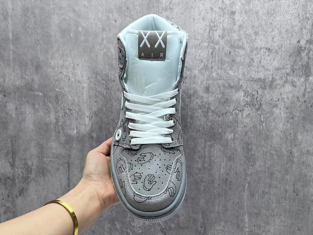 Air Jordan 1 Retro 'Angel' High-Top Sneakers - Grey
