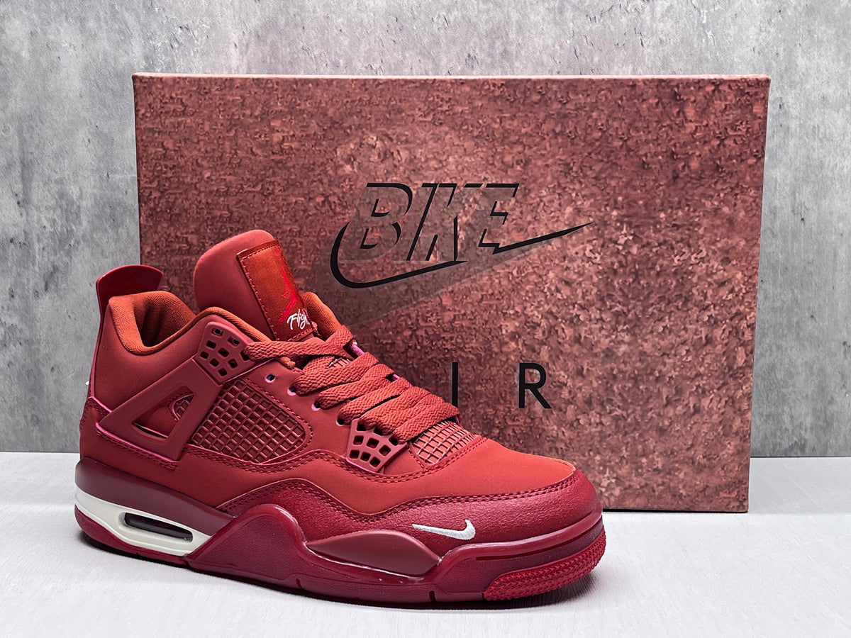 Air Jordan 4 Retro 'Bike Air' Sneakers - Red