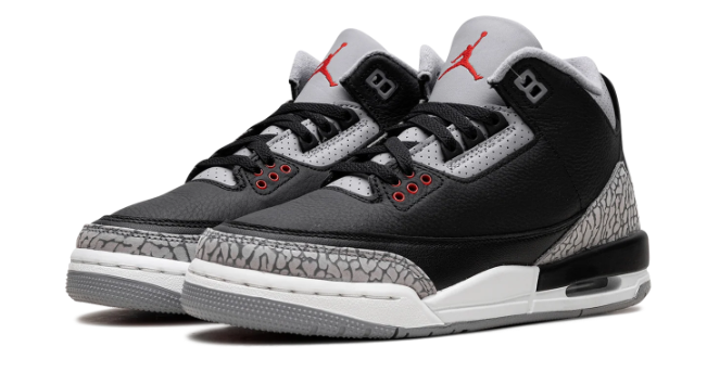 Air Jordan 3 GS 'Black Cement' – Kids' Sneakers
