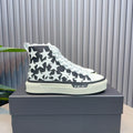 AMIRI White Star High-Top Sneakers - Black and White