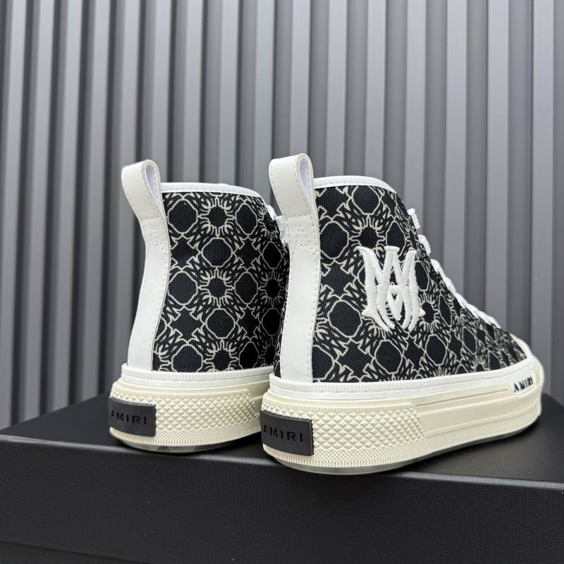 AMIRI Patterned High-Top Sneakers - Black and White
