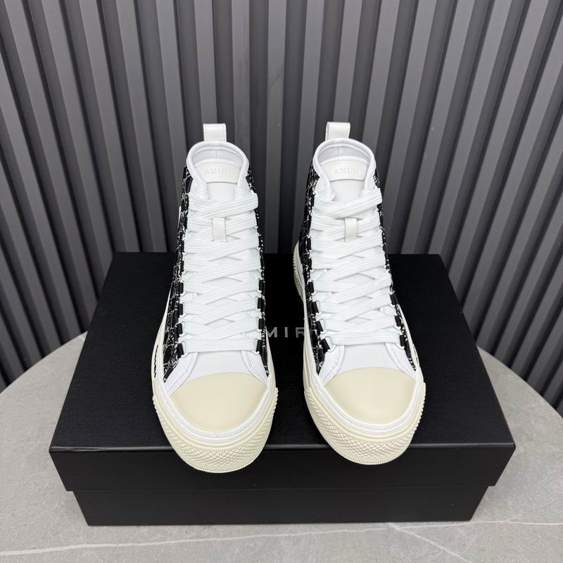 AMIRI Patterned High-Top Sneakers - Black and White