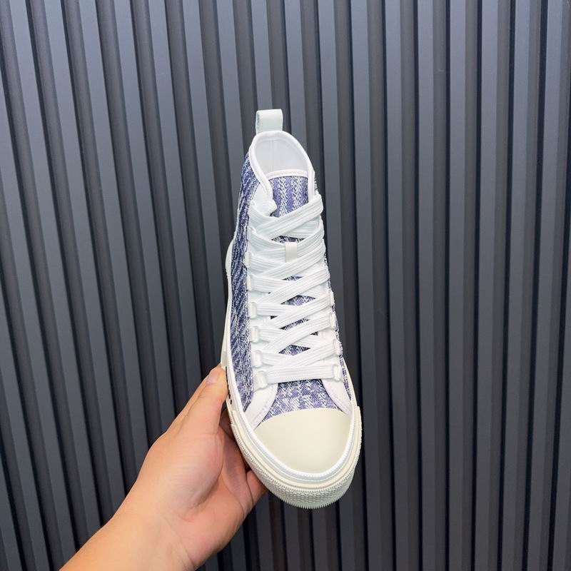 AMIRI Textured High-Top Sneakers - Purple and White