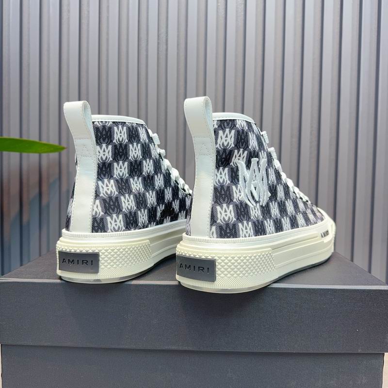 AMIRI Monogram High-Top Sneakers - Black and White
