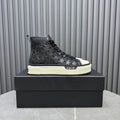 AMIRI Star-Pattern High-Top Sneakers - Black and White