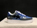 BAPE Star Low-Top Sneakers - Blue, Grey and Black