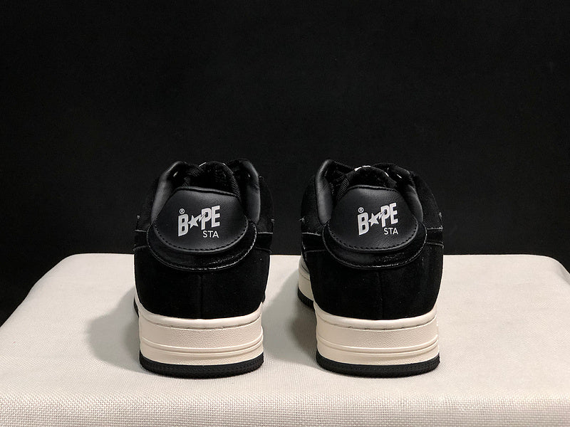BAPE Star Low-Top Sneakers - Black and Cream