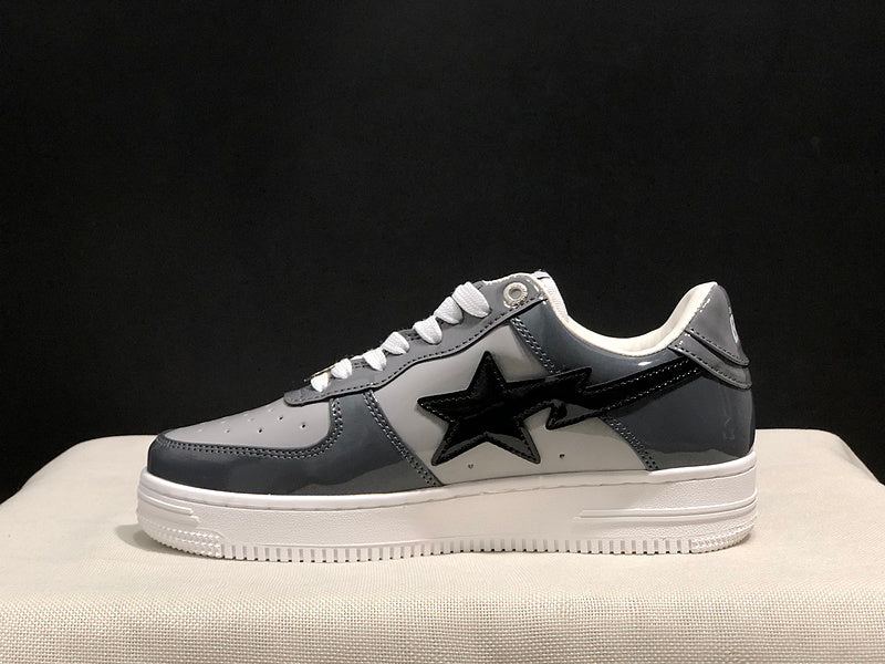BAPE Star Low-Top Sneakers - Grey and Black