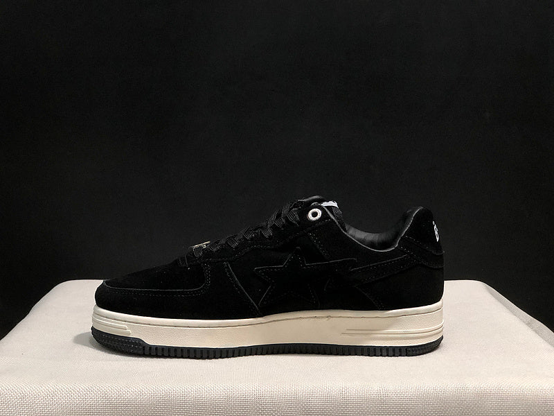 BAPE Star Low-Top Sneakers - Black and Cream