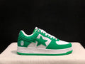 BAPE Star Low-Top Sneakers - Green and White