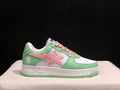BAPE Star Low-Top Sneakers - Mint Green, Pink and White