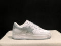 BAPE Star Low-Top Sneakers - White and Light Grey