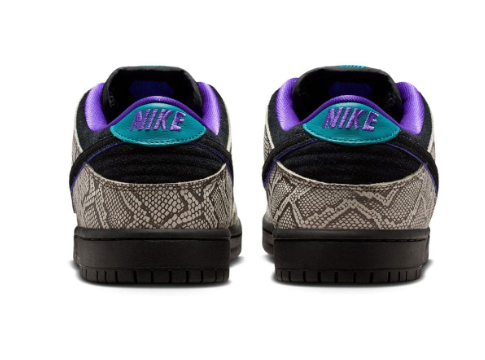 Nike SB Dunk Low Dashawn Jordan 'Snake Skin' – Black/Fierce Purple