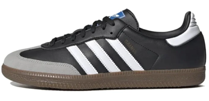 adidas Samba Vegan Sneakers 'Black White Brown'