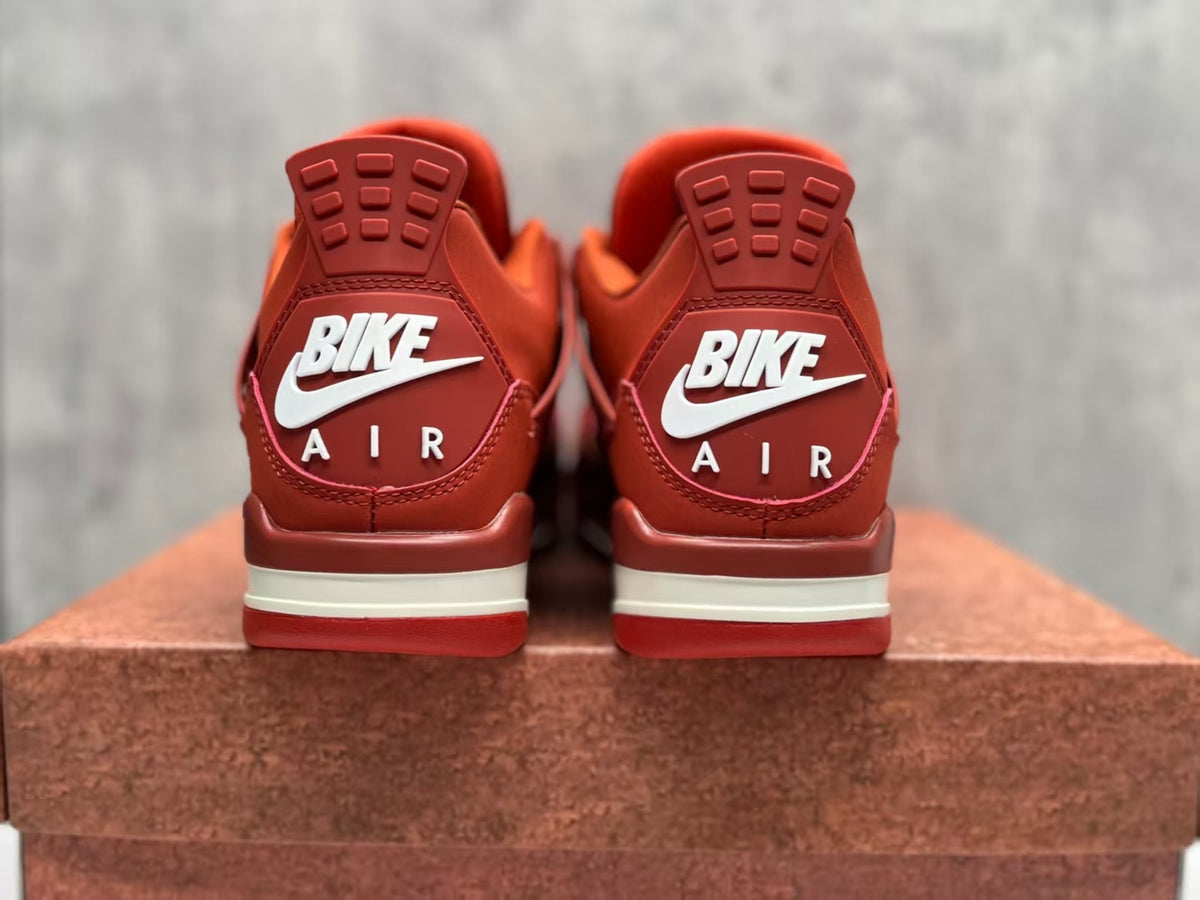 Air Jordan 4 Retro 'Bike Air' Sneakers - Red