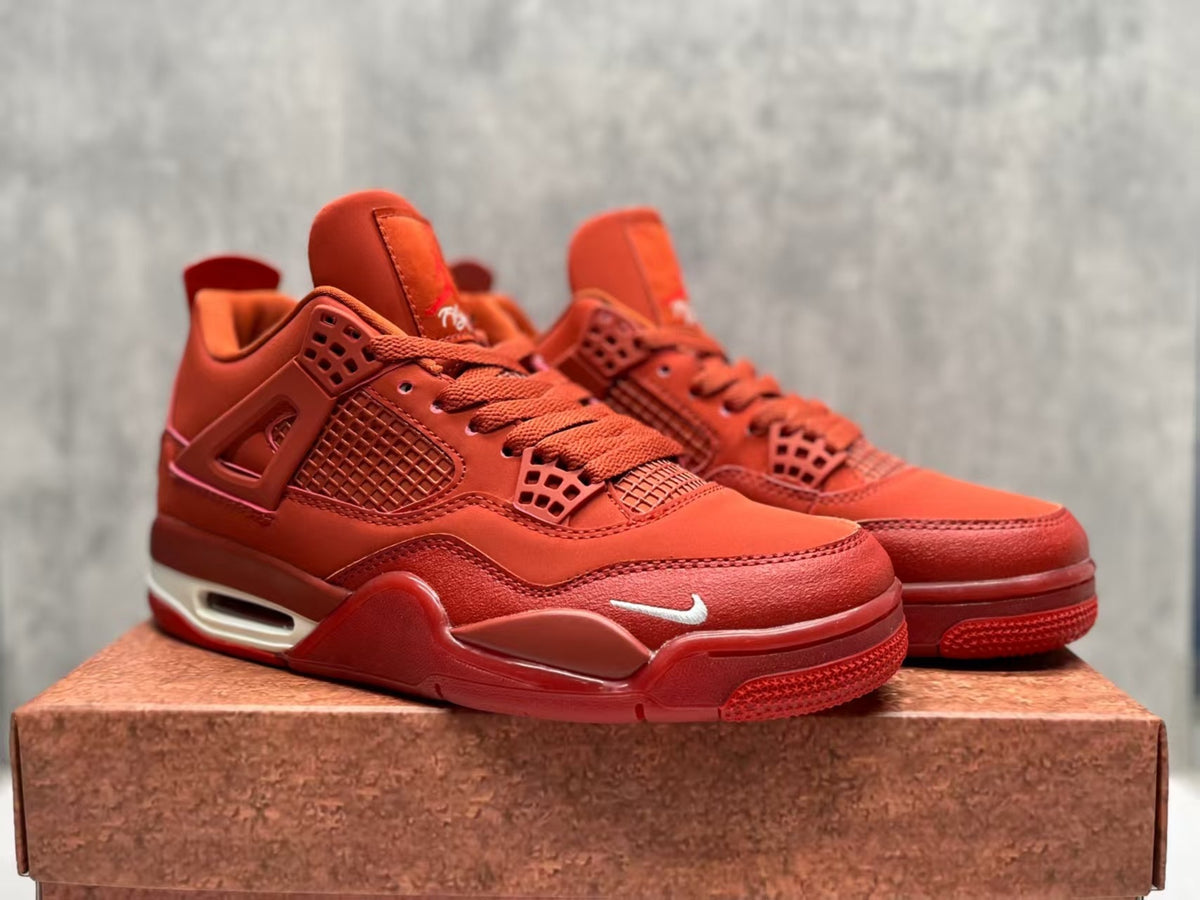 Air Jordan 4 Retro 'Bike Air' Sneakers - Red