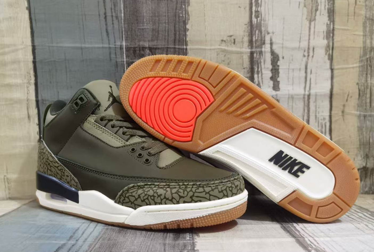 Air Jordan 3 Retro Men's Sneakers 'Medium Olive'