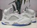 Air Jordan 5 Retro 'White Metallic Silver' Sneakers